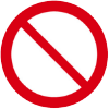 image du pictogramme interdiction normé en ISO 7010 de la catégorie interdiction et restriction