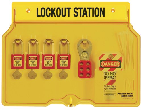 Station de Consignation et 4 Cadenas de Consignation Electrique- Master Lock- Preventimark