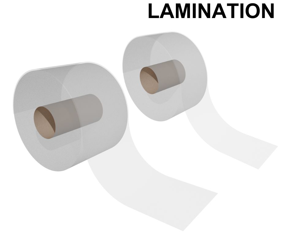 Rouleaux transparents adhésifs de lamination MP100 pour la protection de vos étiquettes