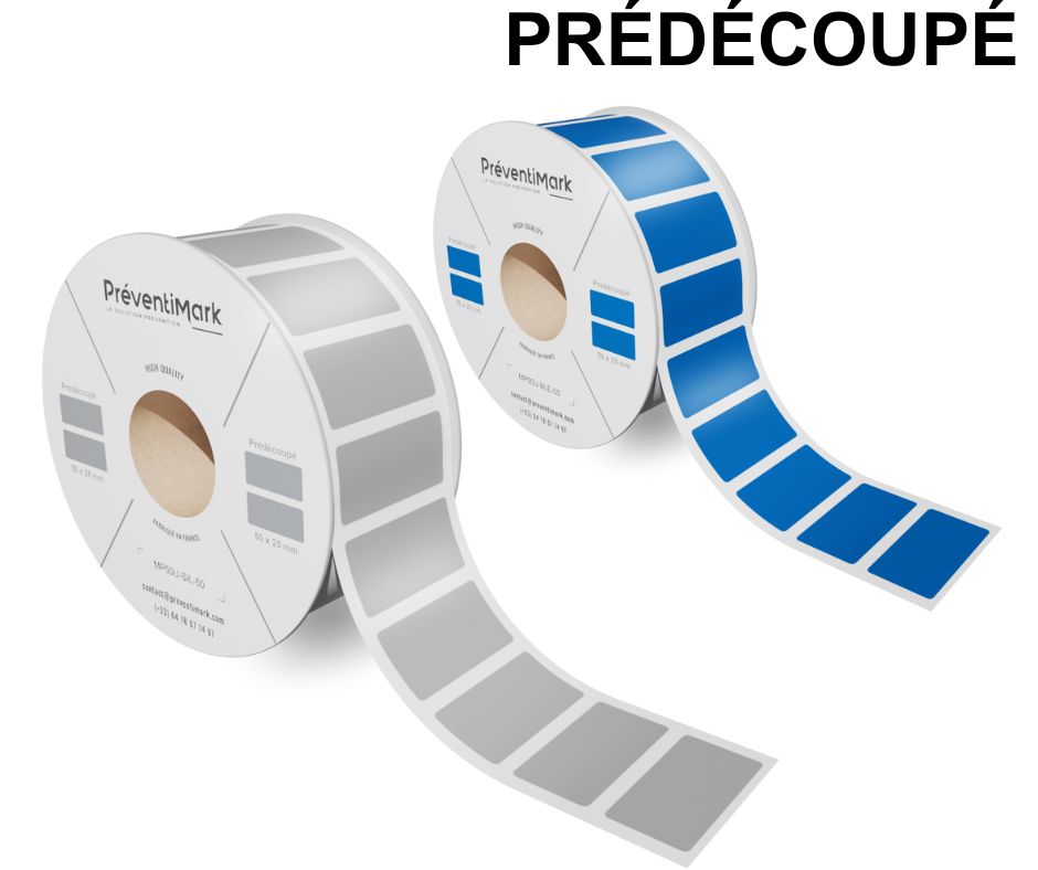 Rouleau d'étiquettes adhésives prédécoupées-MP50U