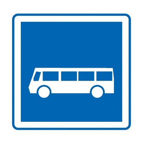 Panneau arrêt d'autobus C6