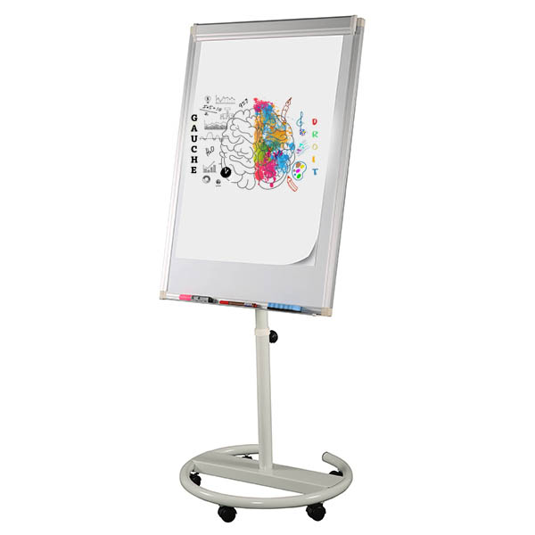 Chevalet Paperboard mobile pied circulaire