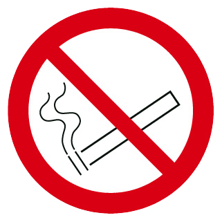 Interdiction de fumer - étiquettes et panneaux d'interdiction et de restriction