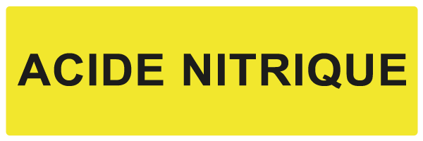 Acide nitrique - W950 - étiquettes et panneaux de danger et de prévention - texte paysage