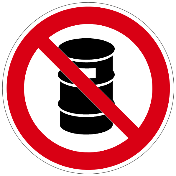 Interdiction d'entreposer des bidons - P236 - étiquettes et panneaux d'interdiction et de restriction
