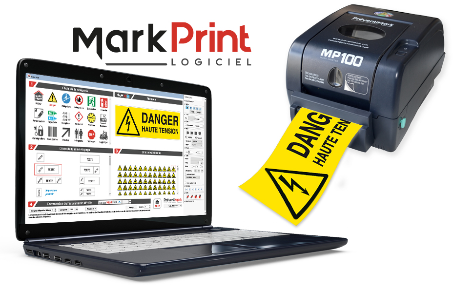 Imprimante d'étiquettes adhésives et autocollantes : MP100