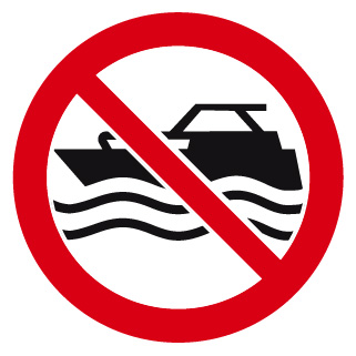 Bateaux  moteur interdits
