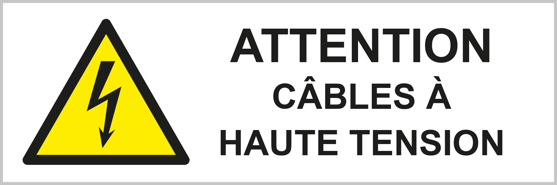 Cables à haute tension