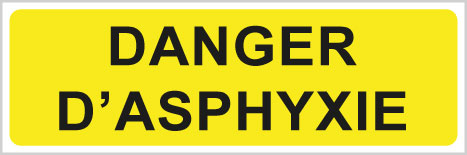 Danger d'asphyxie