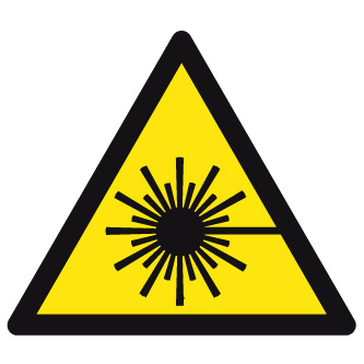 Étiquettes adhésive ou panneau rayonnement laser