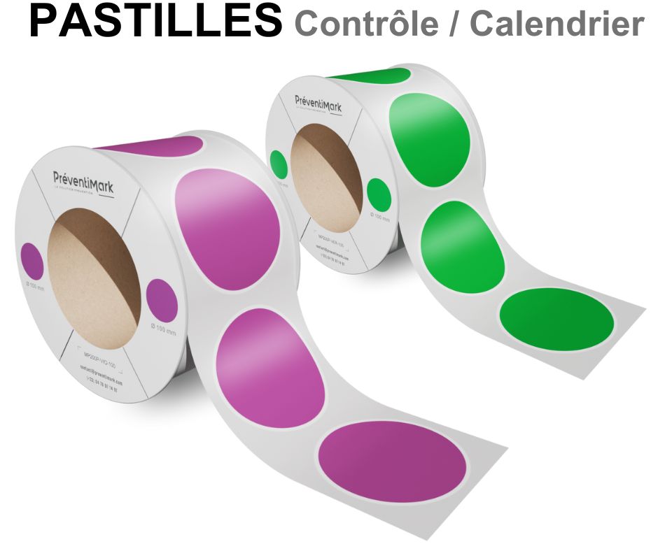 Rouleaux de pastilles prédécoupées